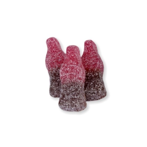 Jelly decorations - Sour Cherry Cola Bottles - VEGAN - 200g