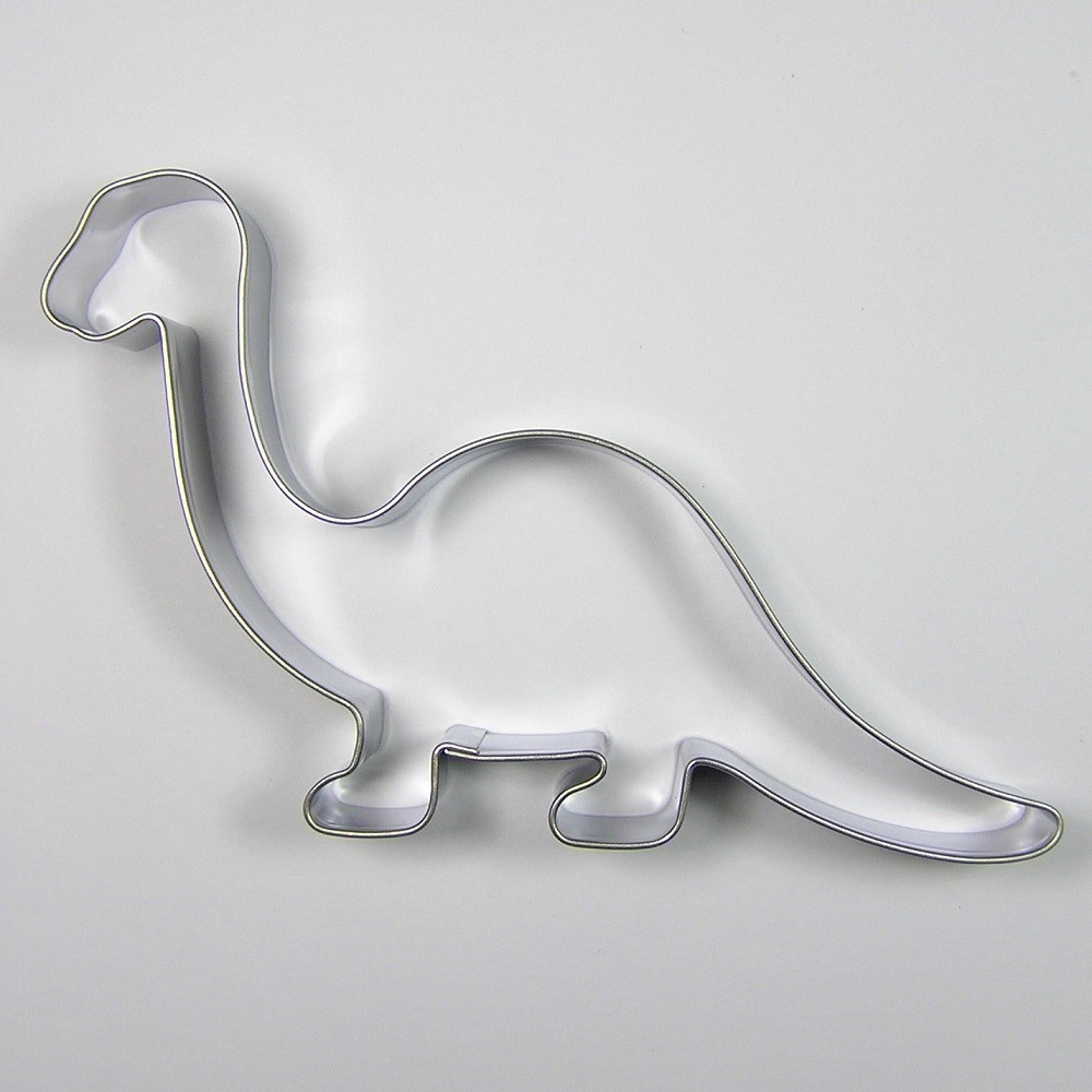 Stainless steel cookie cutter - Brontosaurus