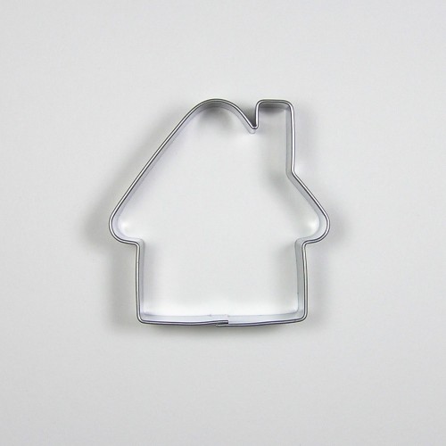Stainless steel cutter - snowy cottage