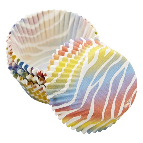 Wilton Baking Cups - Colorful Zebra - 75pcs