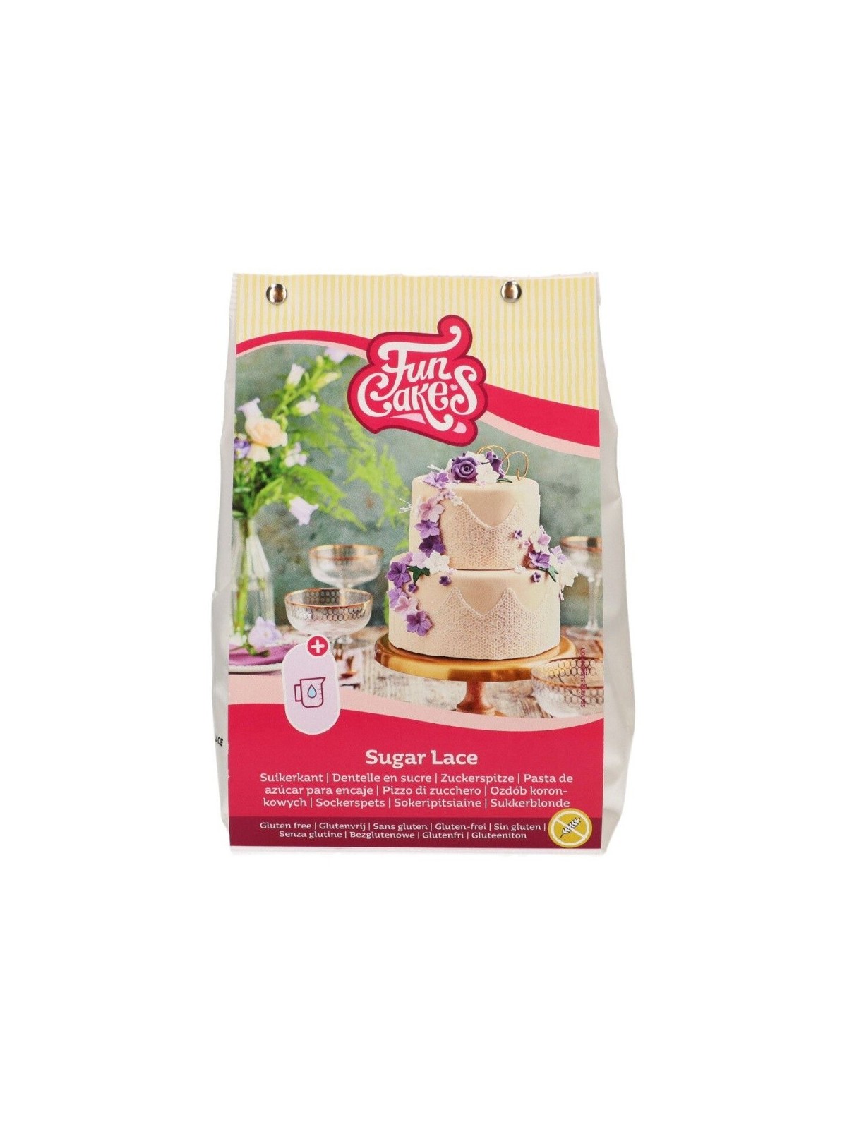 FunCakes glutenfreie Mischung - Essbares Spitze - weiß - 400g