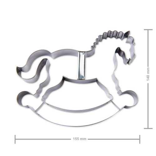 Gingerbread cookie cutters - rocking horse
