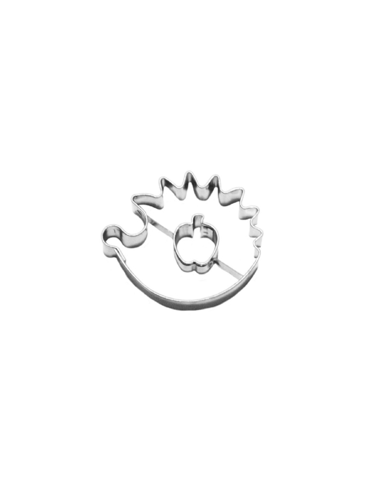 Stainless steel cookie cutter - Hedgehog/apple 4.5cm