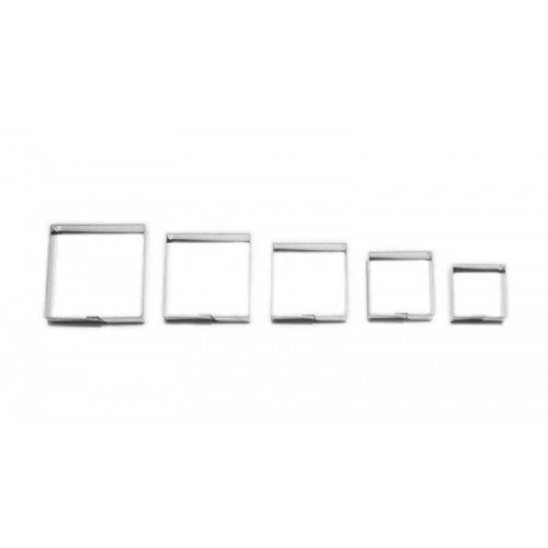 Cookie cutters - set of 5 square cutters