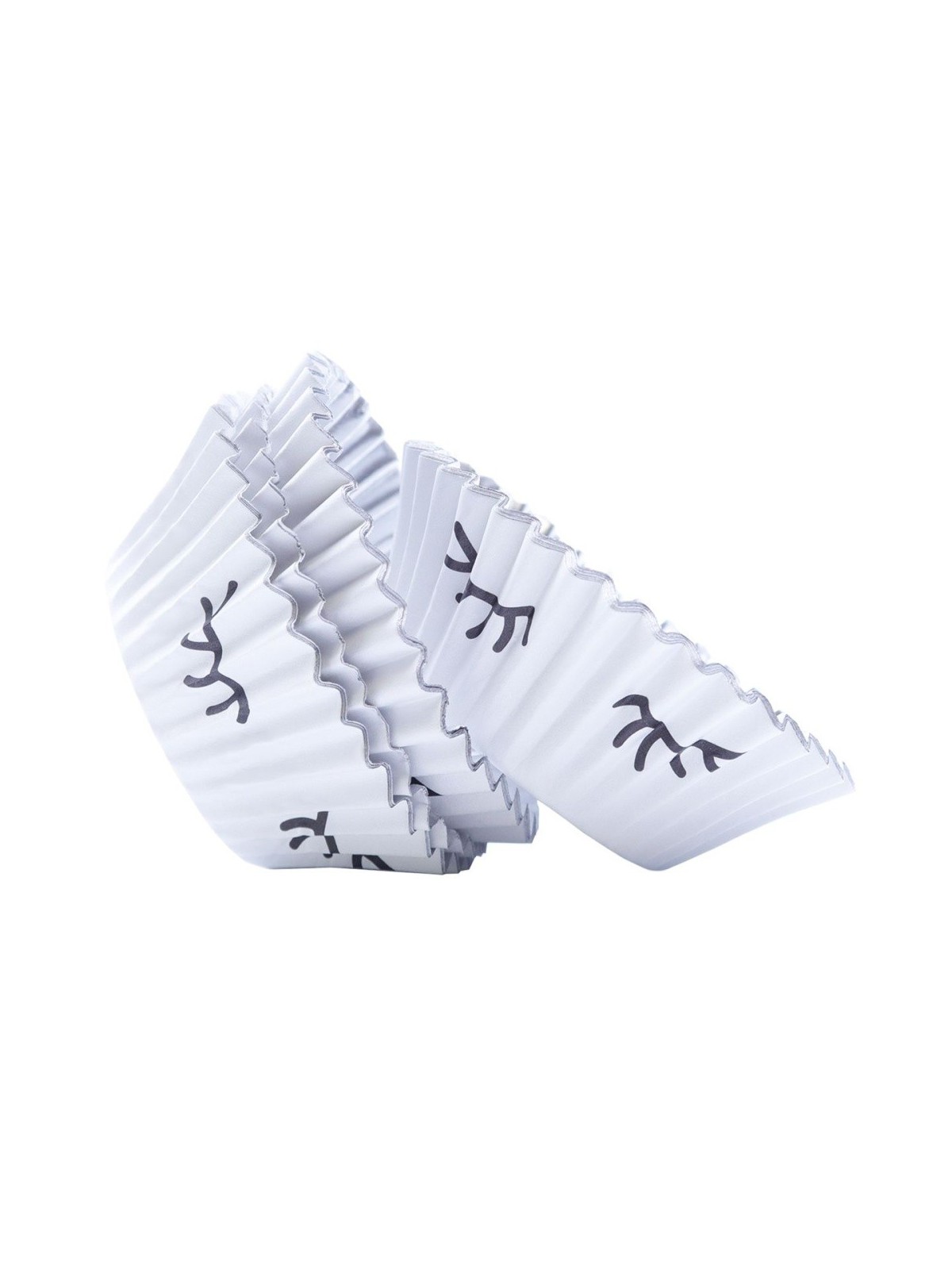PME-Folie ausgekleidete Backförmchen - weiß - Einhornaugen - 30-tlg