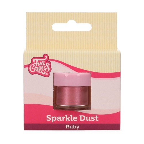 FunCakes Puderfarbe Sparkle Dust - Ruby 3g