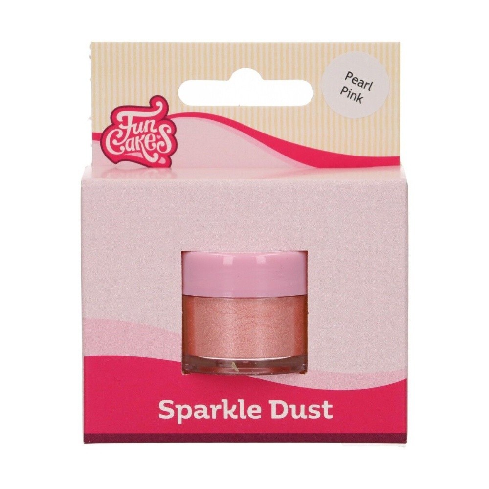 FunCakes Powder Pearl Colour Pink - Pearl Pink - 2.5g.