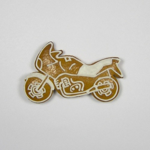 Stainless steel cookie cutter - motorcycle