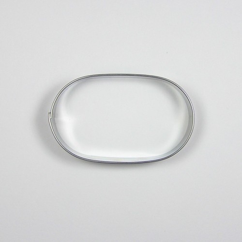 Stainless steel cutter - mocca oval 6 cm