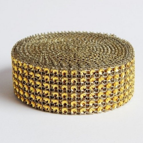 "Diamond" belt - gold 3cm x 4.57m