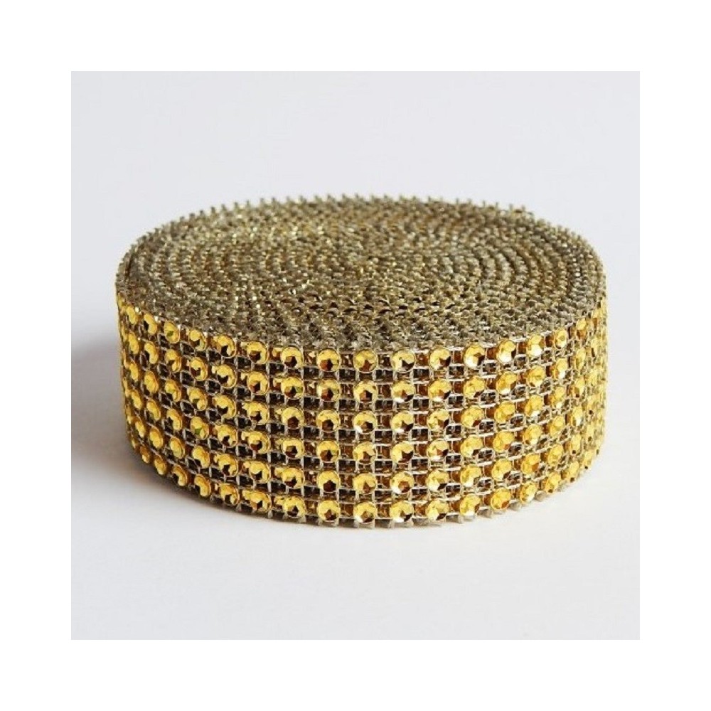 "Diamond" belt - gold 3cm x 4.57m