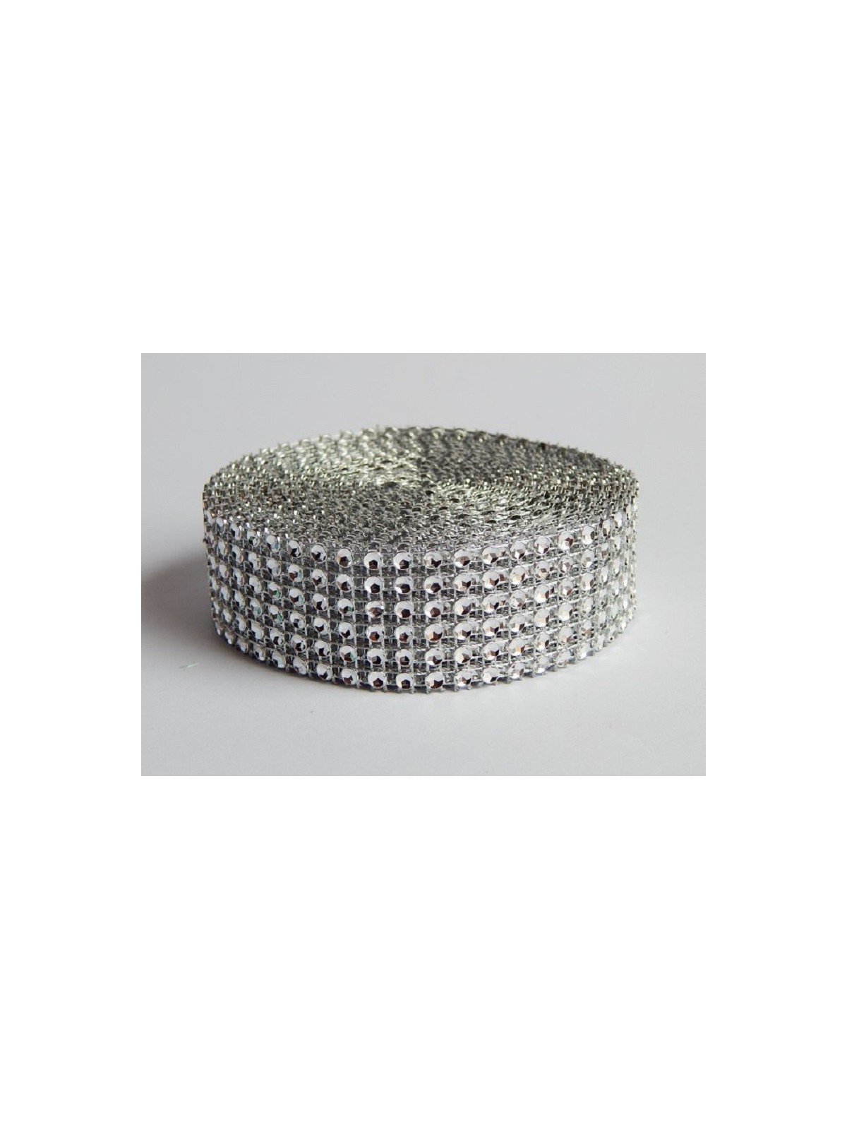 "Diamond" belt - silver 3cm x 4.57m