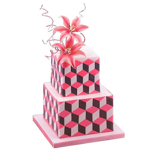 Cake-Masters Adjustable cake frame - hight square - 16 - 28cm