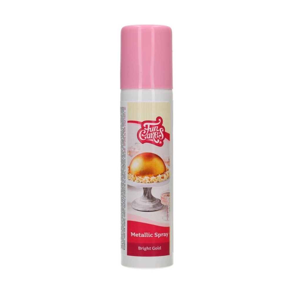 FunCakes metaliczny spray - jasne złoto - 100g