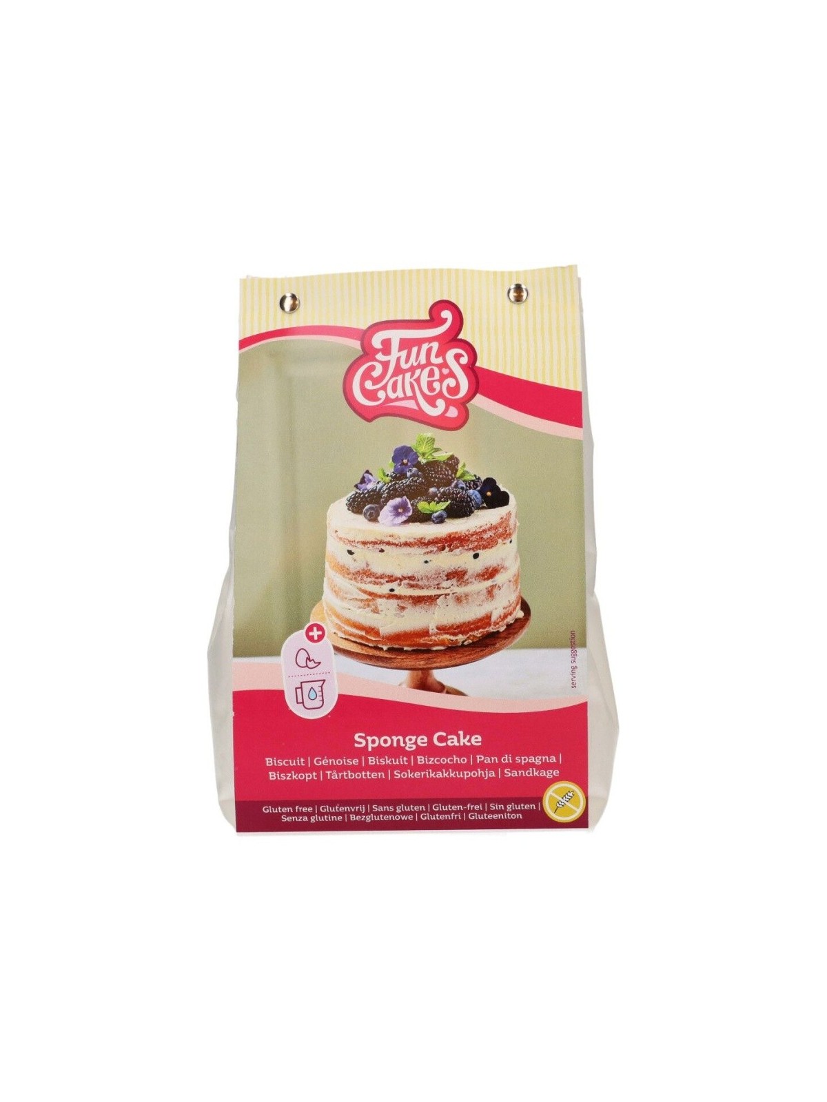 FunCakes - bezlepková zmes - svetlý piškót - 500g