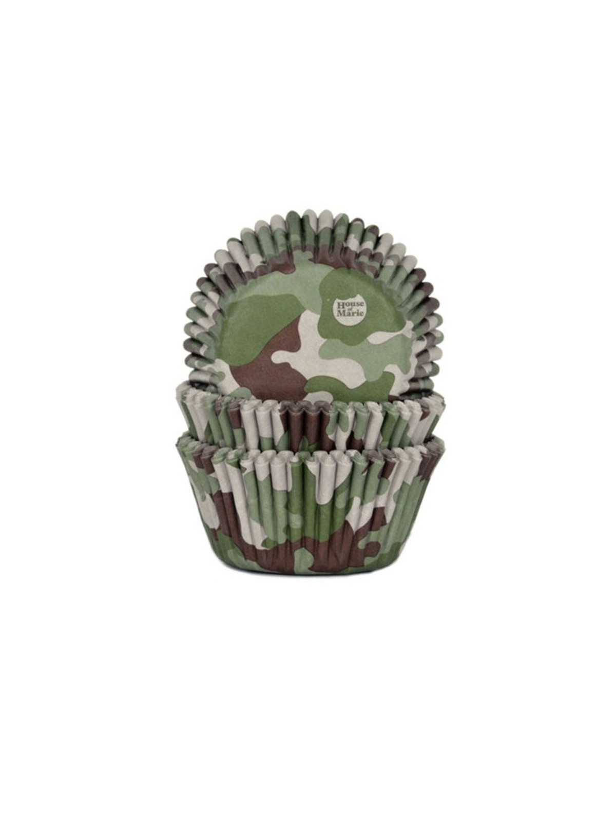 House of Marie mini Baking Cups - Camouflage  50pcs