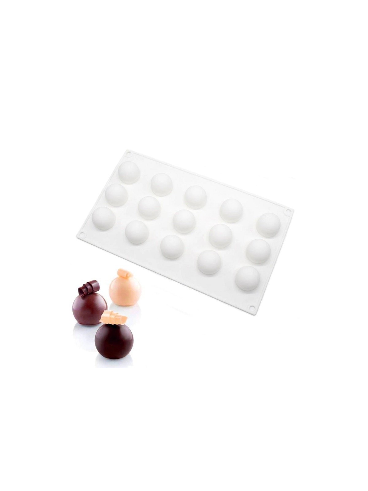 Mini ball silicone mold - 15x3.3cm