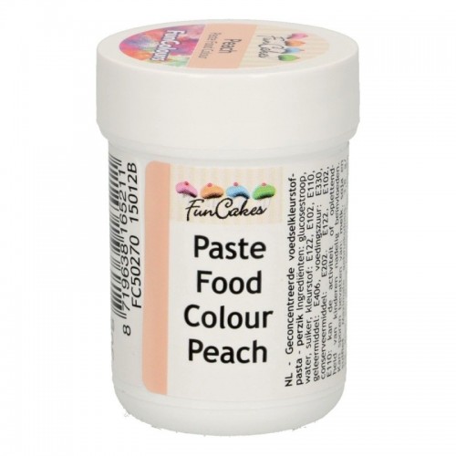 DISCOUNT: FunColours paste food colour - peach - cup 30g