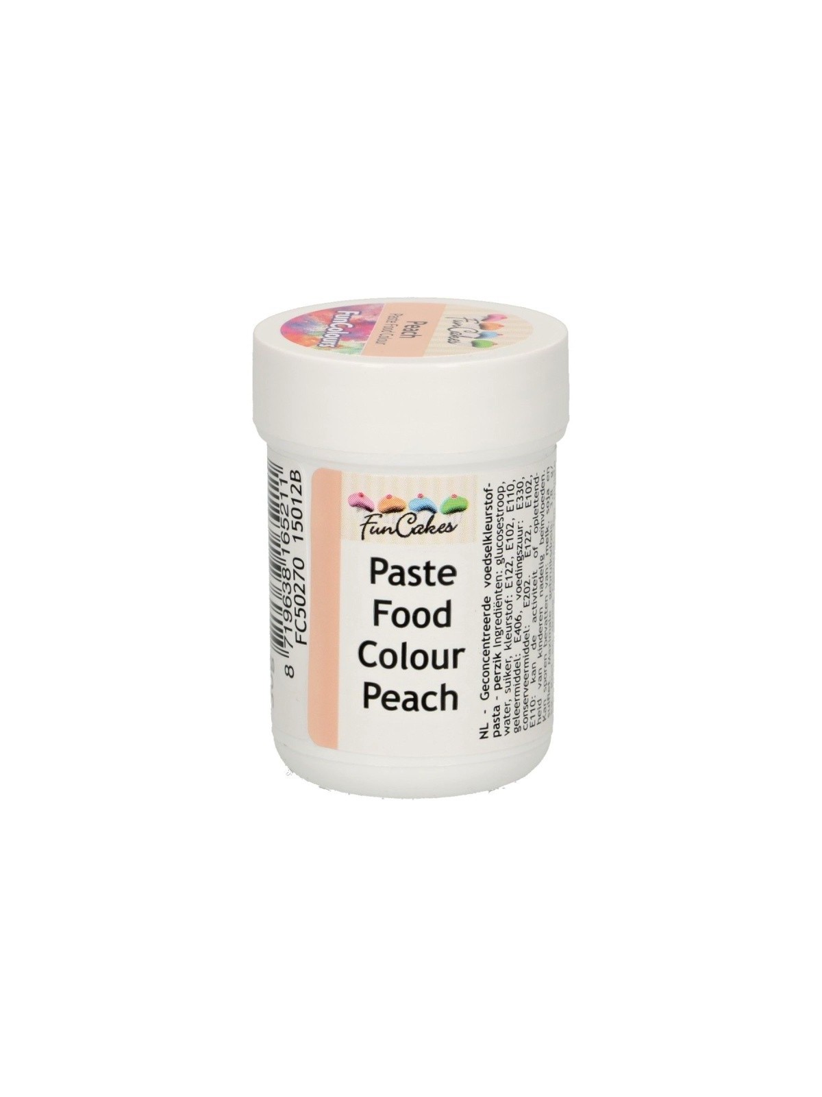 DISCOUNT: FunColours paste food colour - peach - cup 30g