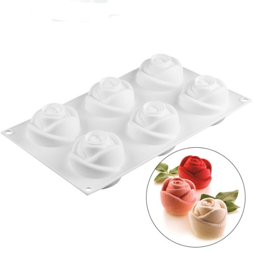 Silicone cupcake mold - roses