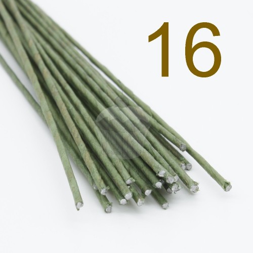 Caketools - 16 green flower arranging wires - 25 pcs.