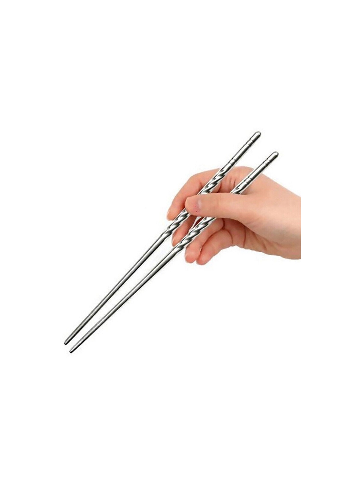 Chopsticks aus rostfreiem Stahl, 4 Stück.