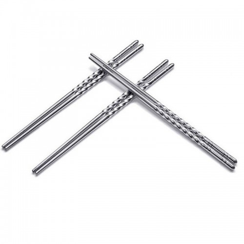 4 pieces of stainless steel chopsticks