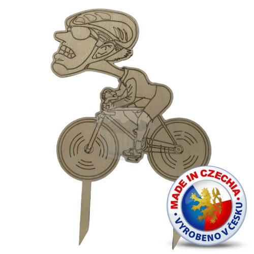 Wooden cake stand - Cyclist 2