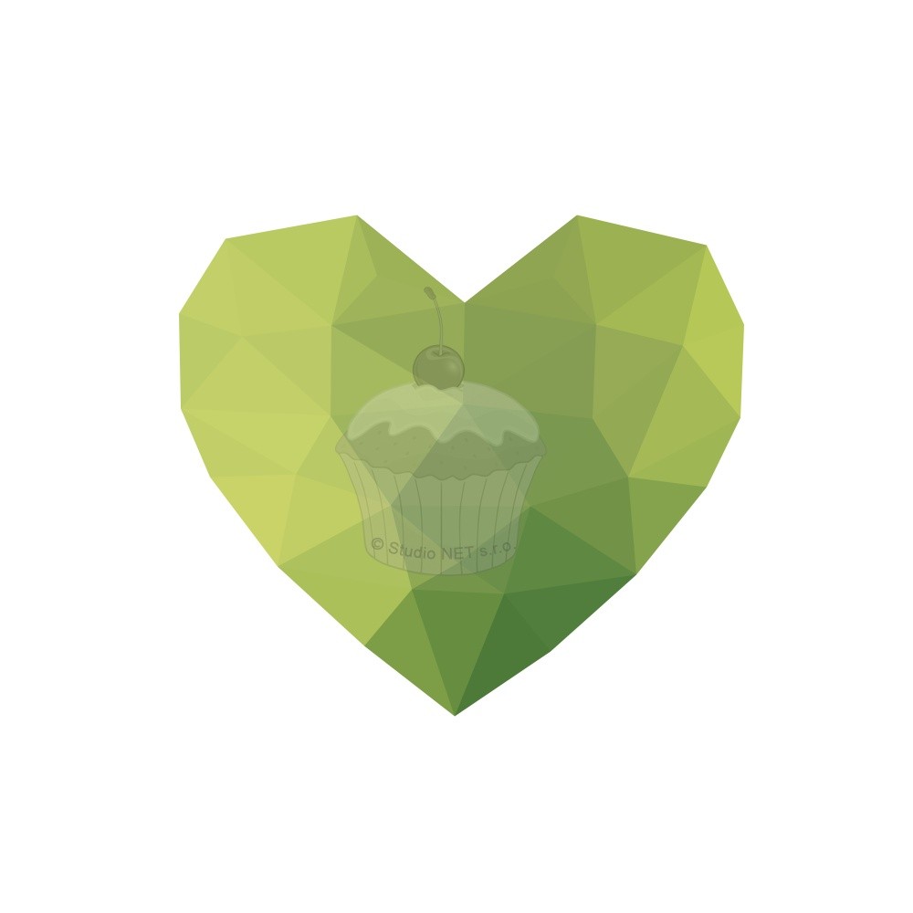 Jedlý papír "zelené srdce" - A4