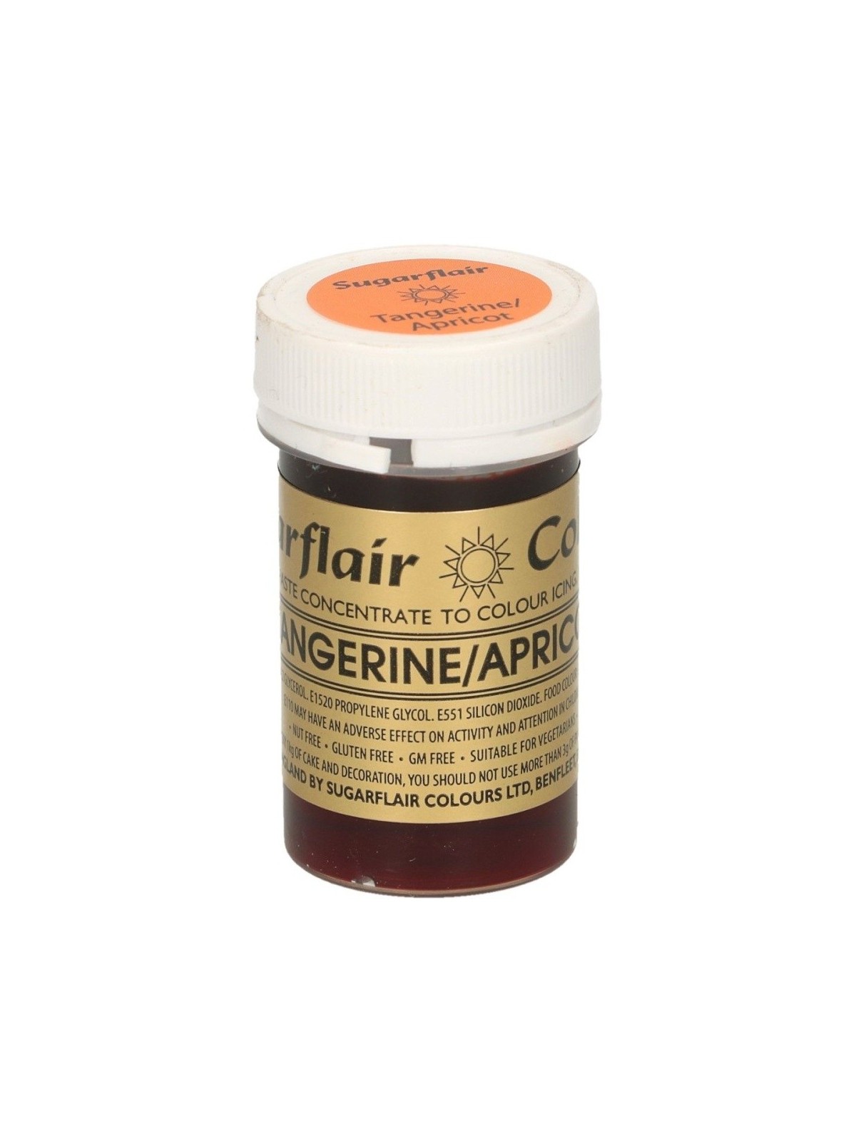 Sugarflair Gelfarbe - Aprikose - Mandarin/Orangentraube