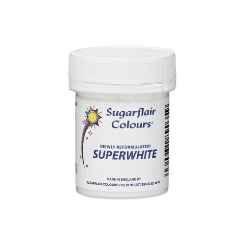 Sugarflair - superwhite - biała barwna - 20g