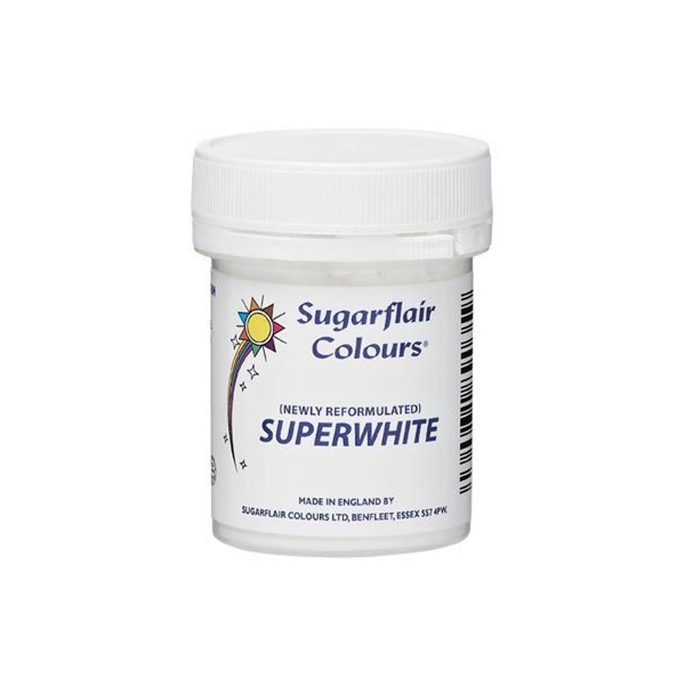 Sugarflair - superwhite - biała barwna - 20g