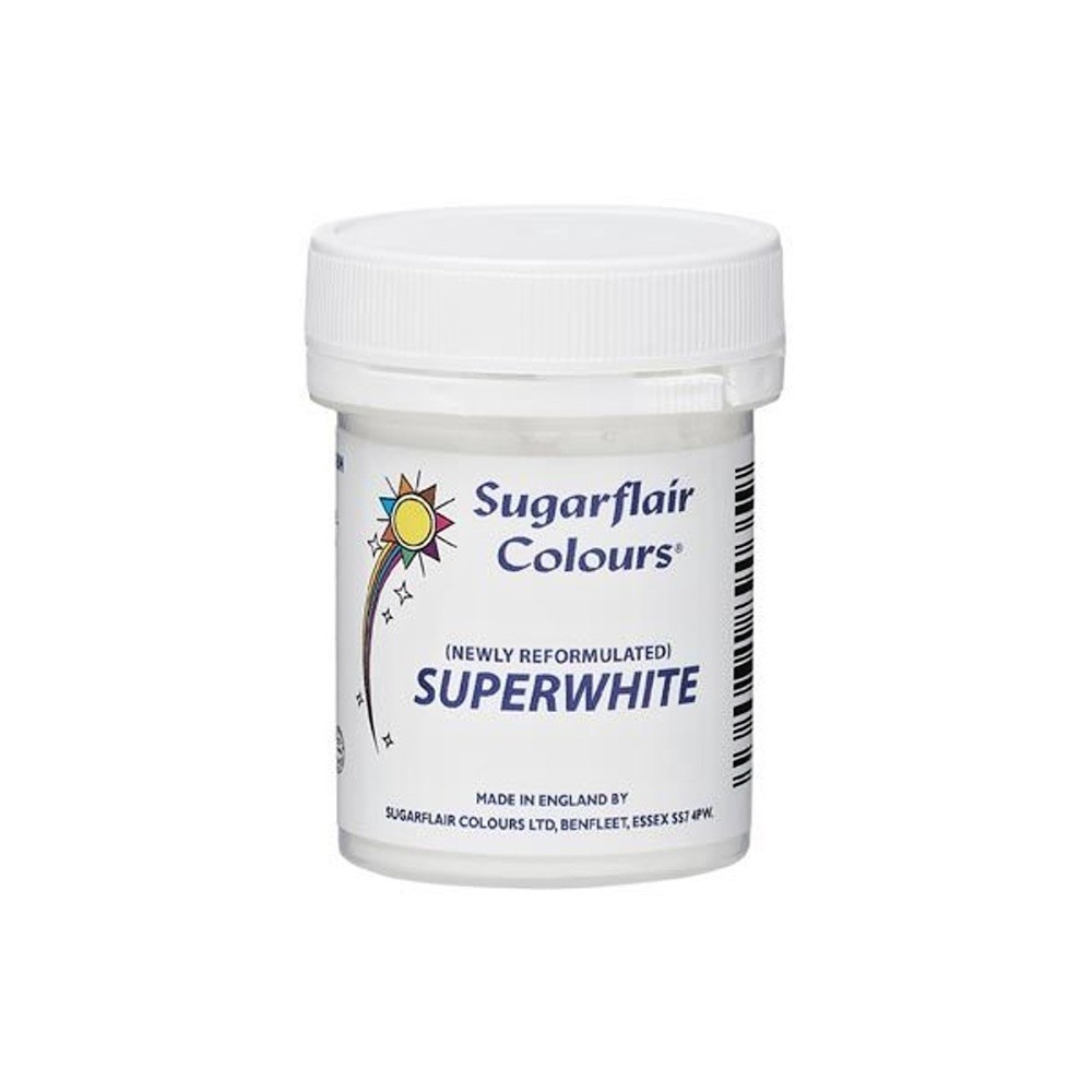 Sugarflair - superwhite - pudrowa biel - 20g