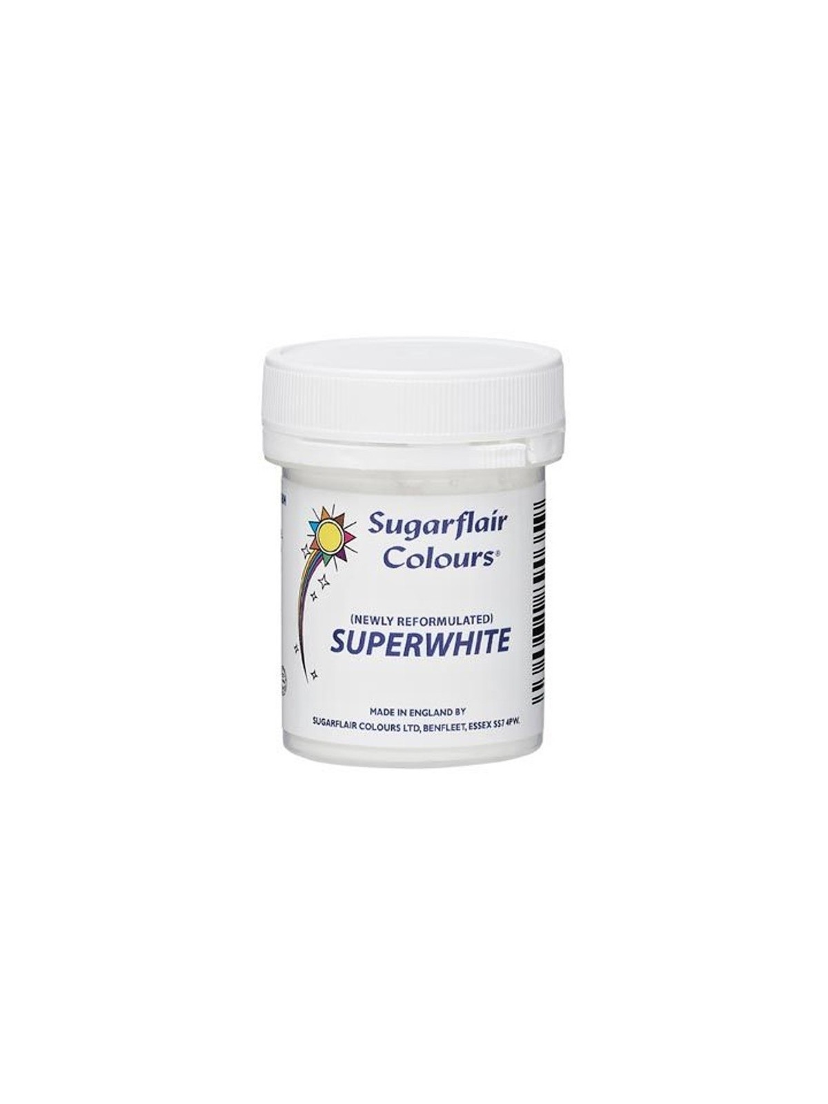 Sugarflair - superwhite - biała barwna - 20g