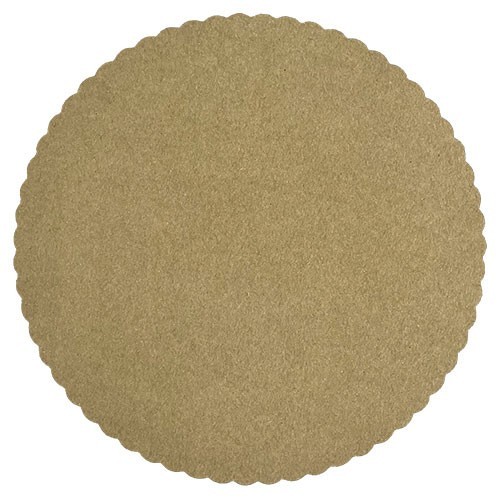 KRAFT paper cake mat 28cm - with fat barrier 10 pcs