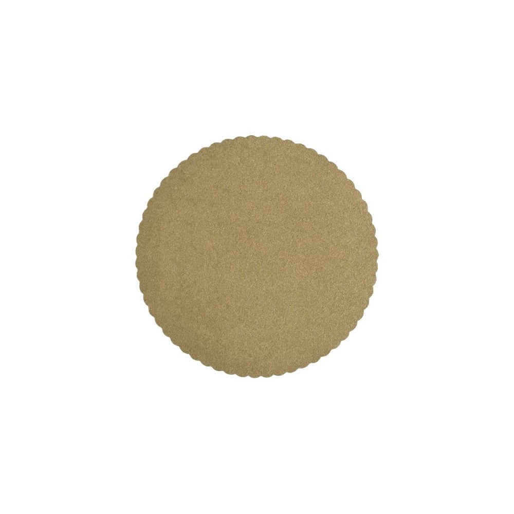 KRAFT paper cake mat 22cm - with fat barrier 10 pcs