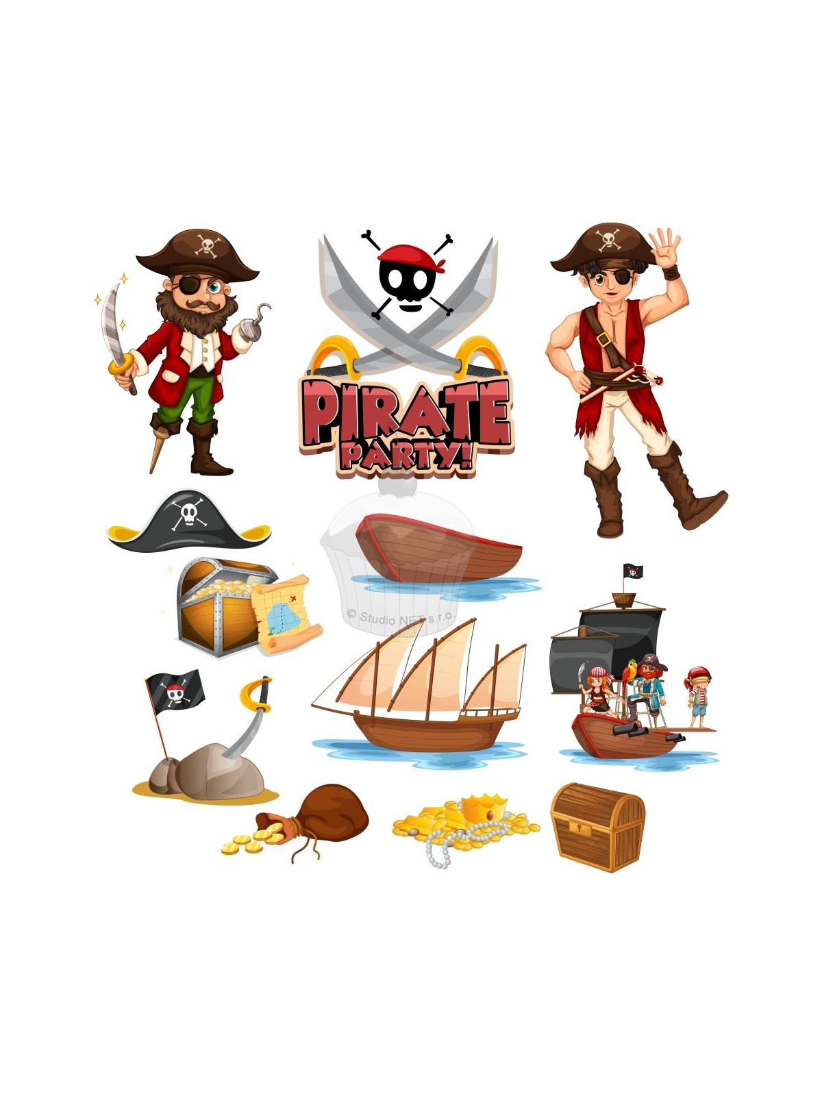 Edible paper "Pirate party" A4