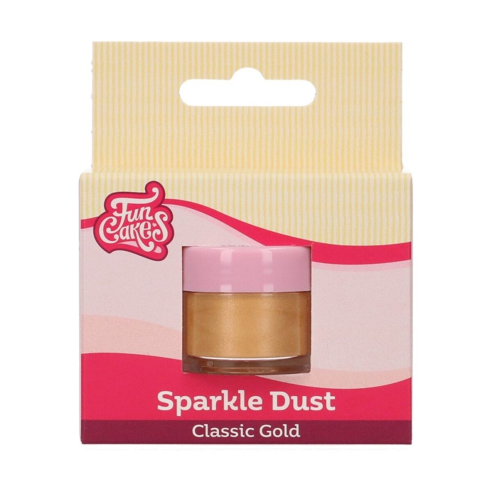 FunCakes prachová perleťová barva - Classic gold