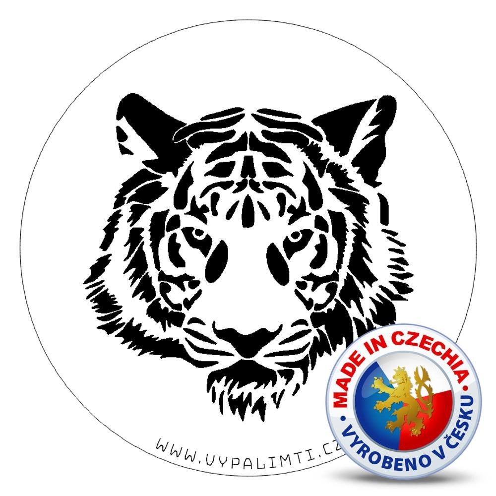 Stencil template - Tiger head