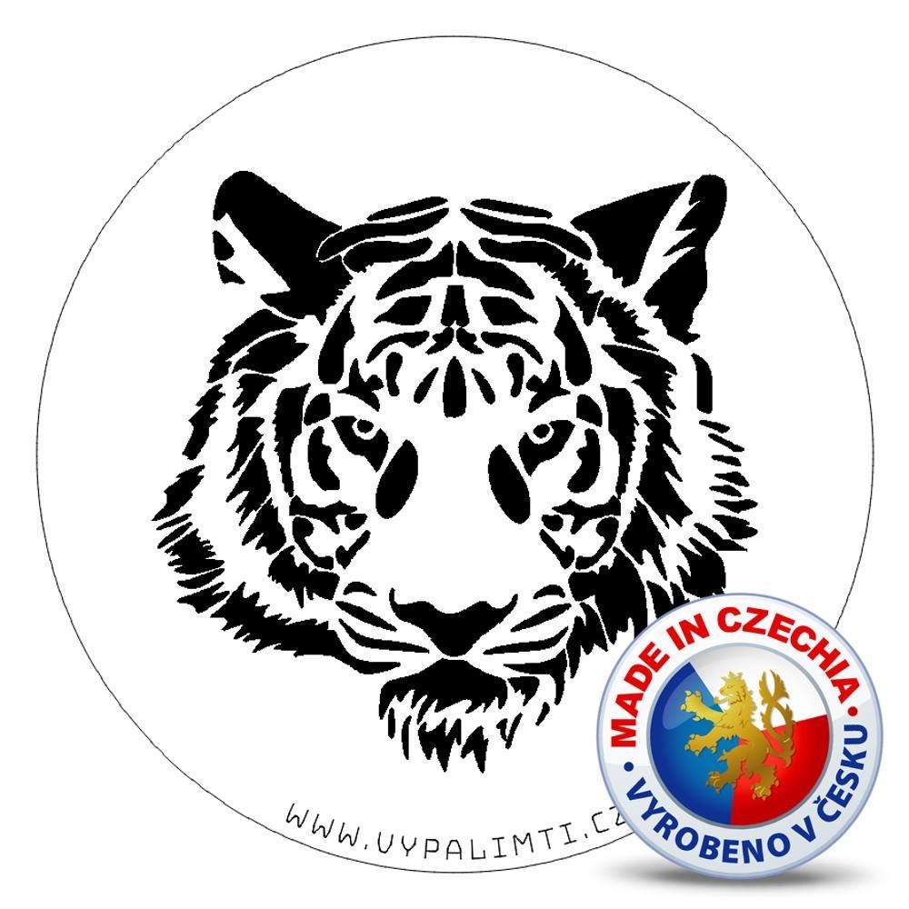 Stencil Vorlage - Tigergesicht