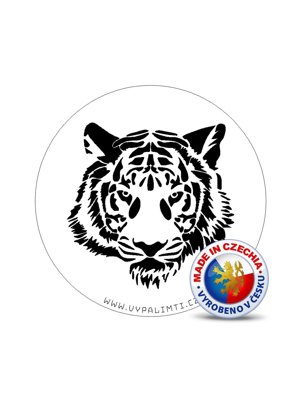 Stencil template - Tiger head