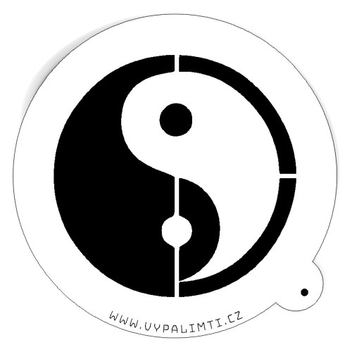 Stencil template - Yin and Yang