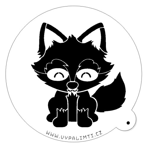 Stencil template - Fox