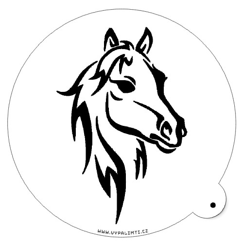 Stencil template - Horse 3