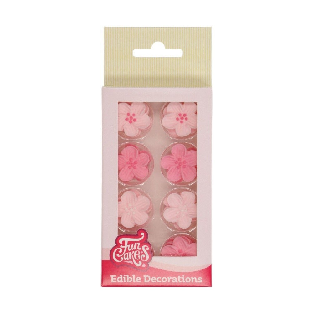 FunCakes Zuckerdeko - Flower mix pink - rosa Blume 24 Stk