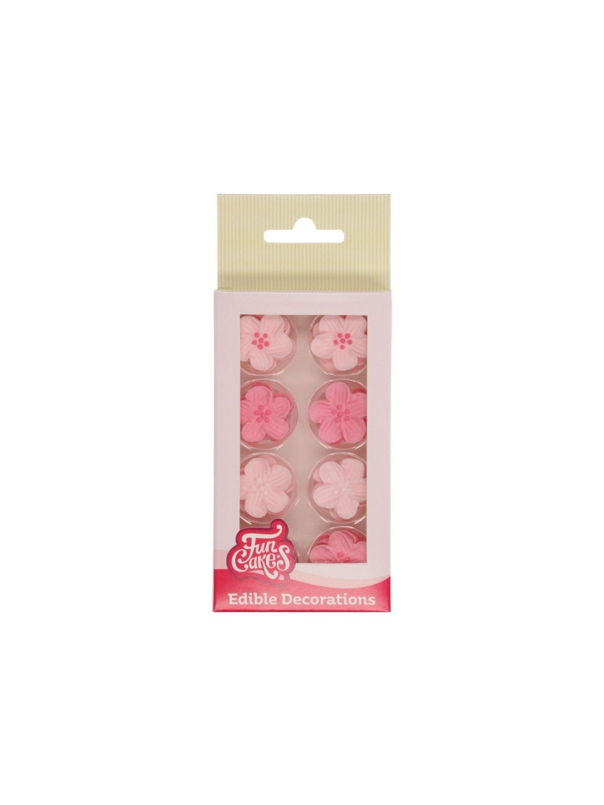 FunCakes Cukrová dekorácia - Flower mix pink - ružová kvietka 24ks