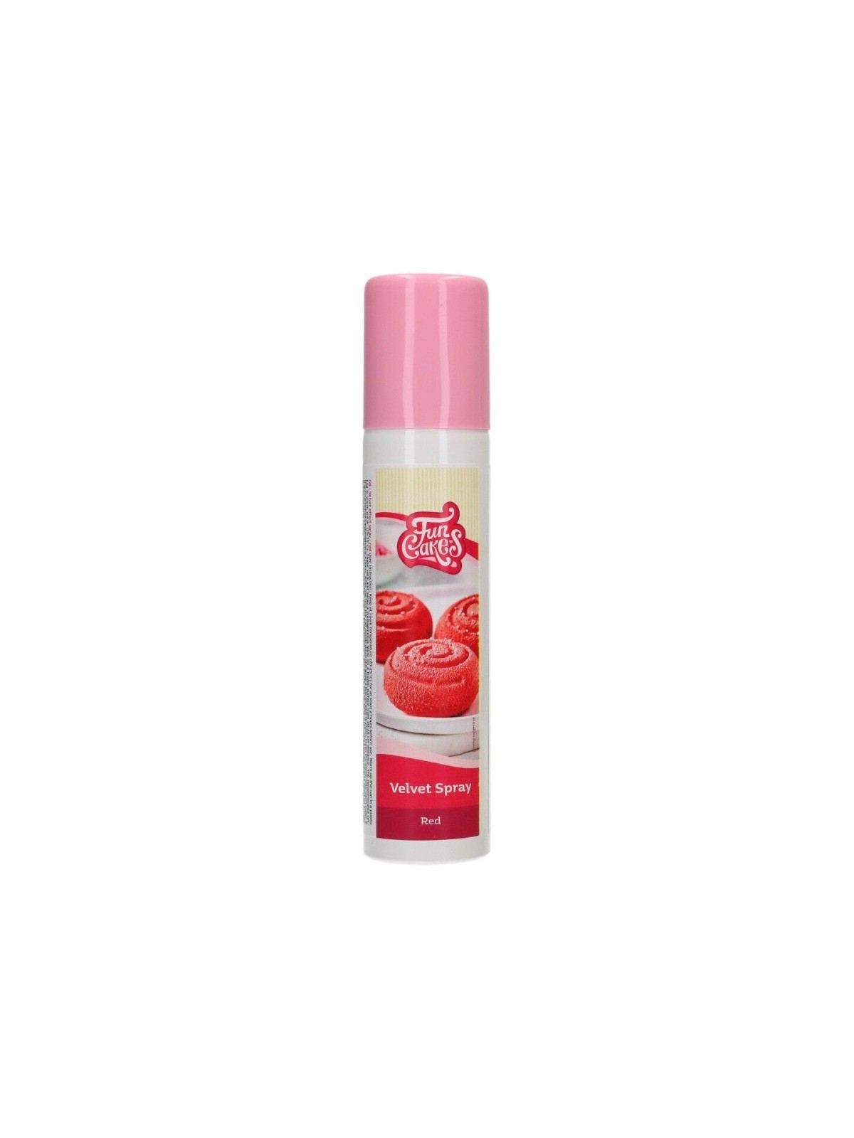 FunCakes Spray z efektem Velvet - czerwony 100ml