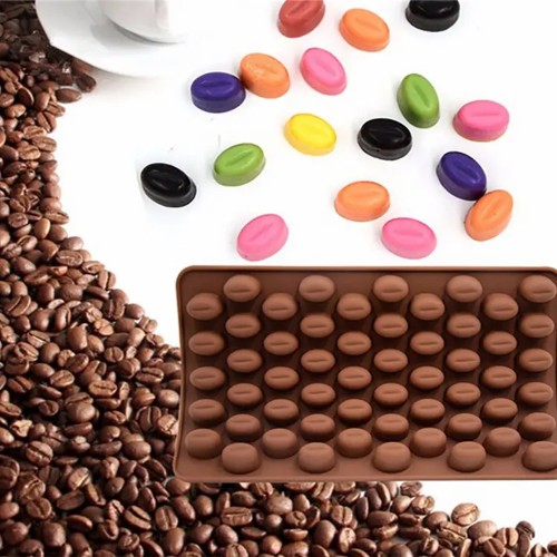Silicone mold for chocolate - coffee beans
