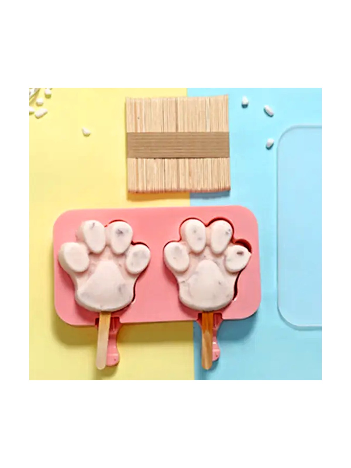 Silicone popsicle mold - Dog paw