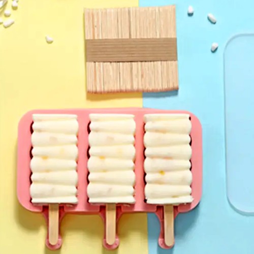 Silicone popsicle mold - Folded